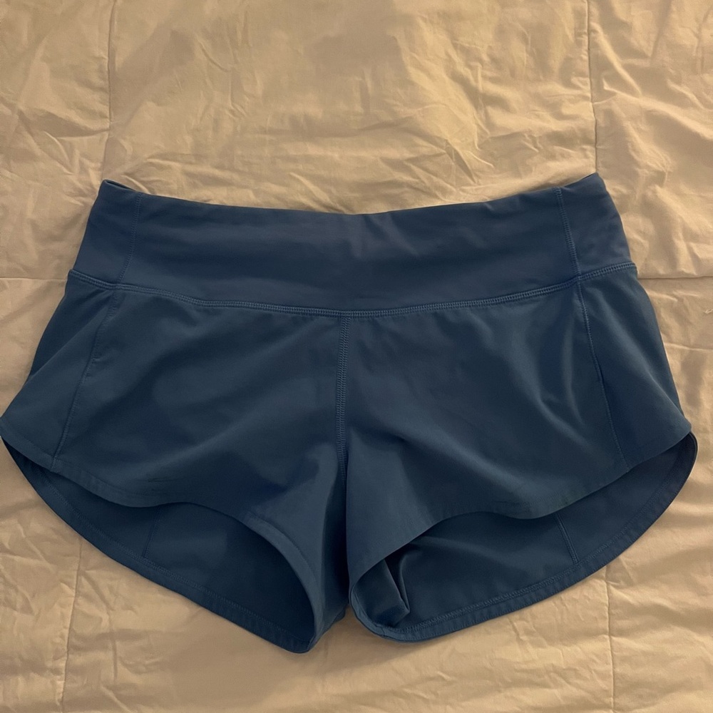 Lululemon Athletica Blue Speedup Shorts